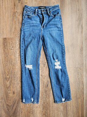Just Black Weekender women's straight leg made in USA denim jeans medium wash 25